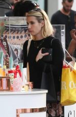 EMMA ROBERTS Shopping at The Grove in Los Angeles 11/27/2018