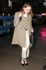 EMMA STONE Arrives at Robin Williams Center in New York 11/09/2018
