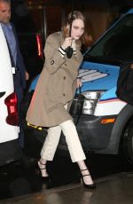 EMMA STONE Arrives at Robin Williams Center in New York 11/09/2018