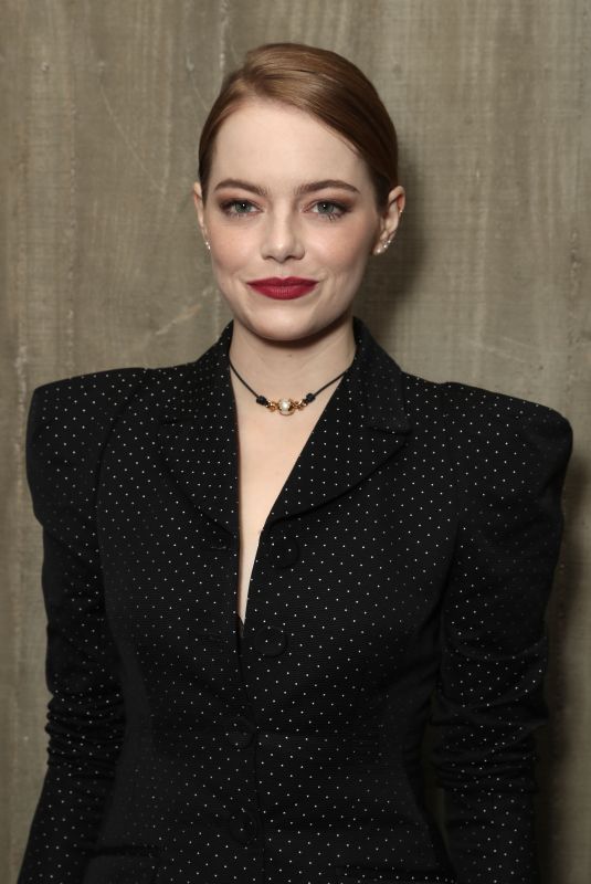 EMMA STONE at Fox Searchlight Holiday Party in Los Angeles 11/17/2018