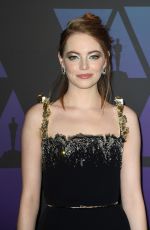 EMMA STONE at Governors Awards in Hollywood 11/18/2018