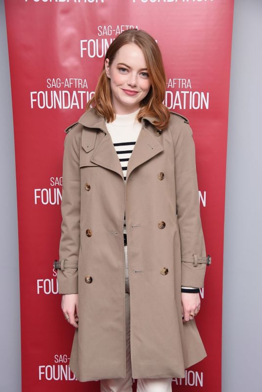 EMMA STONE at Sag-aftra Foundation Conversations The Favourite in New York 11/09/2018