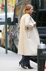 EMMA STONE Leaves Her Hotel in New York 11/13/2018