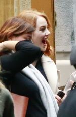 EMMA STONE Leaves Her Hotel in New York 11/13/2018