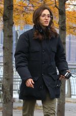EMMY ROSSUM on the Set of Modren Love in New York 11/12/2018