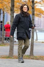 EMMY ROSSUM on the Set of Modren Love in New York 11/12/2018