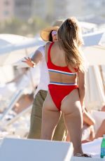 EUGENIE BOUCHARD in Bikini on the Beach in Miami 11/12/2018