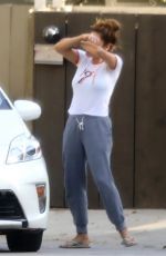 EVA MENDES Out and About in Los Angeles 11/01/2018