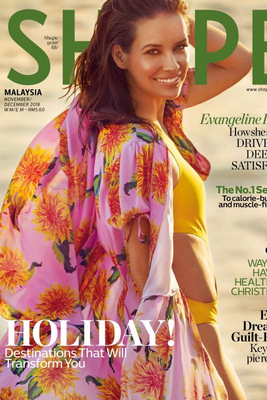 EVANGELINE LILLY in Shape Magazine, Malaysia November/December 2018