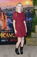 EVANNA LYNCH at Mowgli Premiere in Los Angeles 11/28/2018