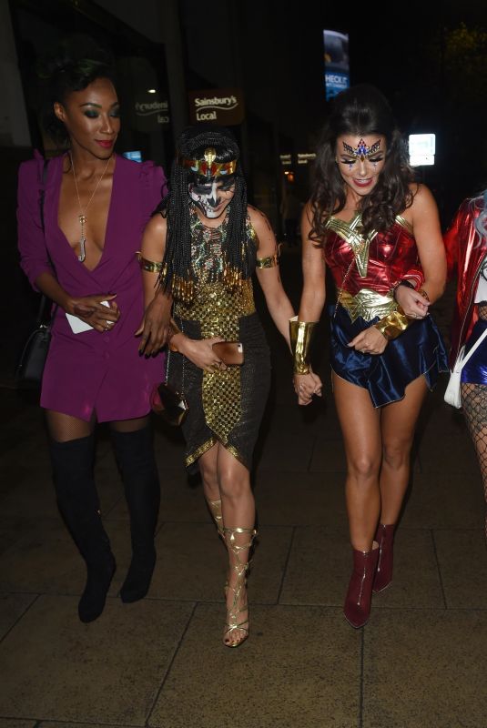 FAYE BROOKES, LUCY FALLON, BHAVNA LIMBACHIA and VICTORIA EKANOYE at Mirror Halloween Ball in Manchester 10/31/2018