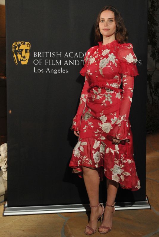 FELICITY JONES at Bafta Los Angeles Reception with Felicity Jones 11/15/2018