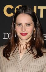 FELICITY JONES at Deadline Contenders in Los Angeles 11/03/2018