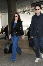 FELICITY JONES at LAX Airport in Los Angeles 11/19/2018