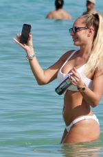 FRANCESCA BRAMBILLA in Bikinis at a Beach in Miami 11/21/2018