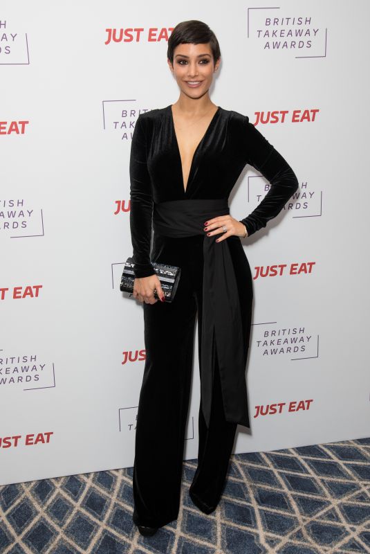 FRANKIE BRIDGE at British Takeaway Awards in London 11/12/2018