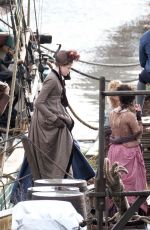 GABRIELLE WILDE on the Set of Poldark in Charleston 11/07/2018