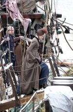 GABRIELLE WILDE on the Set of Poldark in Charleston 11/07/2018