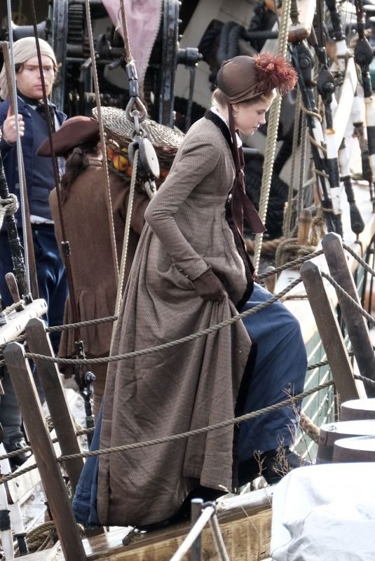GABRIELLE WILDE on the Set of Poldark in Charleston 11/07/2018