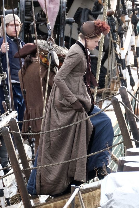 GABRIELLE WILDE on the Set of Poldark in Charleston 11/07/2018