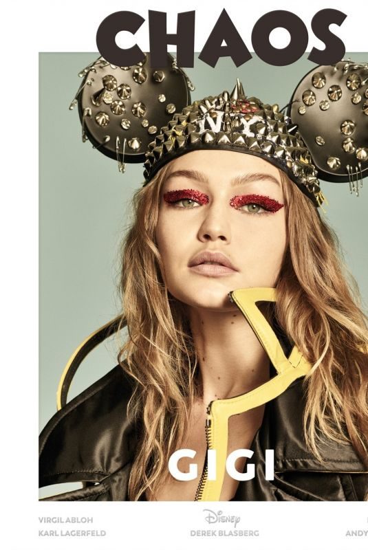 GIGI and BELLA HADID in Chaos Magazine, The Disney Issue, November 2018