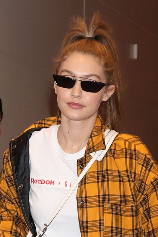 GIGI HADID at Haneda International Airport in Tokyo 11/13/2018