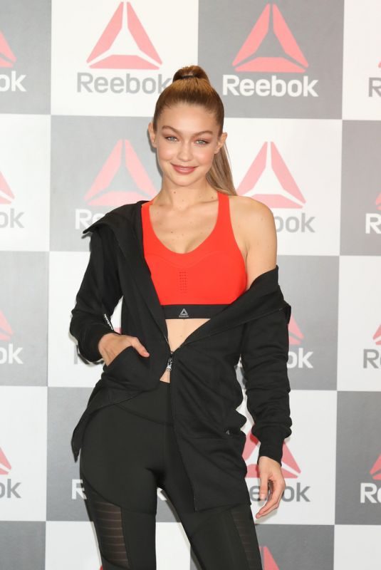 GIGI HADID at Reebok Talk in Tokyo 11/14/2018