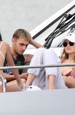 GIGI HADID in Bikini at a Yacht in Miami 11/25/2018