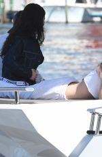 GIGI HADID in Bikini at a Yacht in Miami 11/25/2018