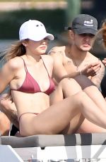 GIGI HADID in Bikini at a Yacht in Miami 11/25/2018