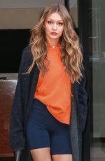 GIGI HADID Leaves Her Apartment in New York 11/07/2018