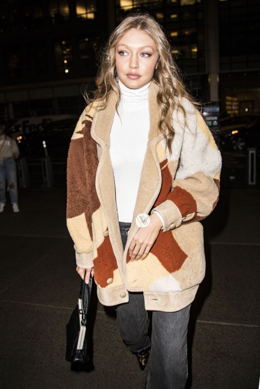 GIGI HADID Leaves Victoria