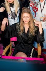GIGI HADID on the Backstage of Victoria