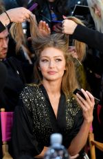 GIGI HADID on the Backstage of Victoria