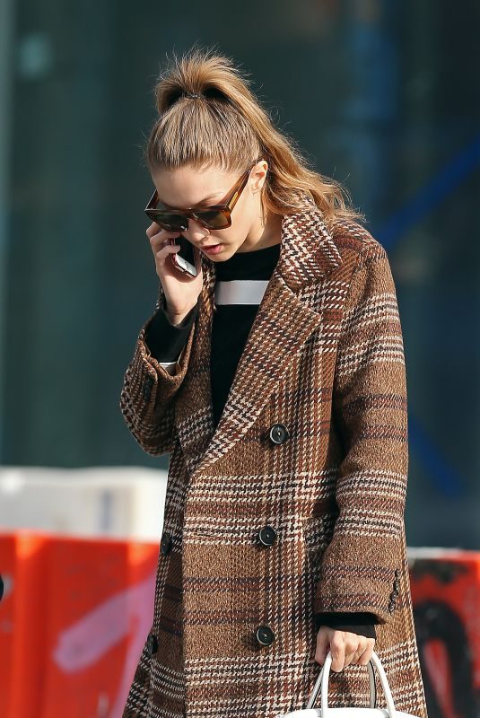 GIGI HADID Out and About in New York 11/19/2018