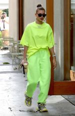 HAILEY BALDWIN at Nine Zero One Salon in West Hollywood 11/29/2018