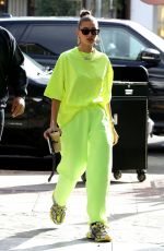 HAILEY BALDWIN at Nine Zero One Salon in West Hollywood 11/29/2018