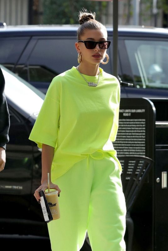 HAILEY BALDWIN at Nine Zero One Salon in West Hollywood 11/29/2018