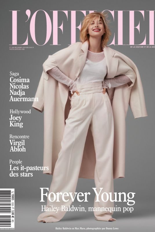 HAILEY BALDWIN in L’Officiel Paris Magazine, December 2018/January 2019