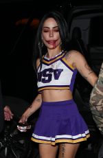 HALSEY at Travis Scott Halloween Bash in West Hollywood 10/31/2018