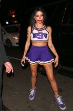 HALSEY at Travis Scott Halloween Bash in West Hollywood 10/31/2018