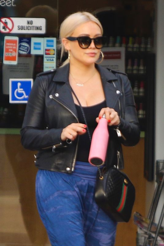 HILARY DUFF at Bellacures Spa in Los Angeles 11/27/2018
