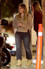HILARY DUFF Leaves The Henry in Los Angeles 11/14/2018