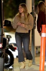 HILARY DUFF Leaves The Henry in Los Angeles 11/14/2018