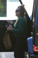 HILARY DUFF Out and About in Los Angeles 11/02/2018