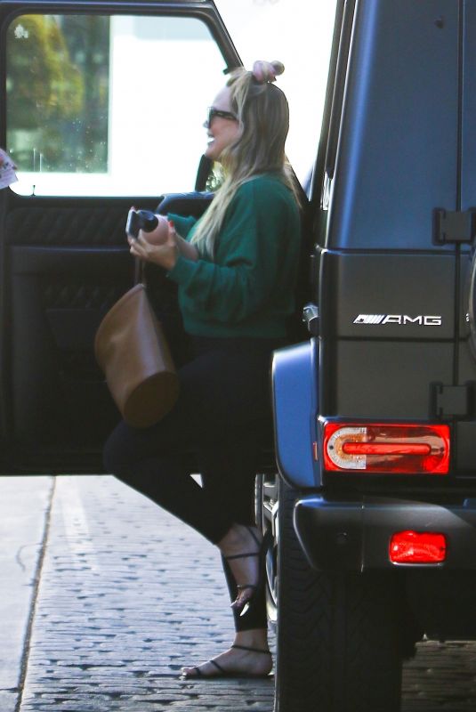 HILARY DUFF Out and About in Los Angeles 11/02/2018