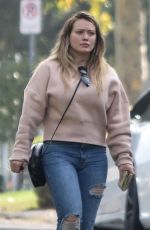 HILARY DUFF Out in Studio City 11/21/2018
