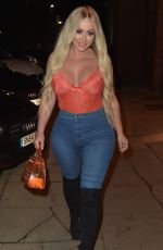 HOLLY HAGAN Night Out in London 11/18/2018