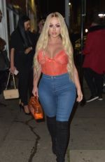 HOLLY HAGAN Night Out in London 11/18/2018