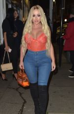 HOLLY HAGAN Night Out in London 11/18/2018